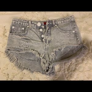 Denim shorts